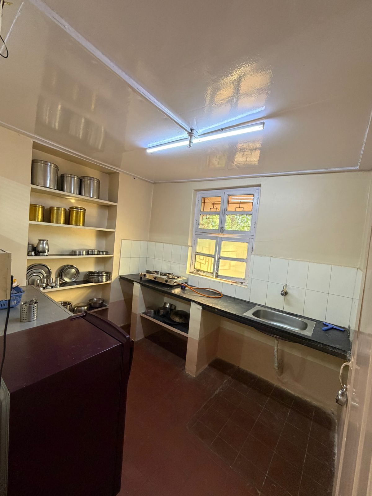 Kitchen space at Hotel Krishna Villa